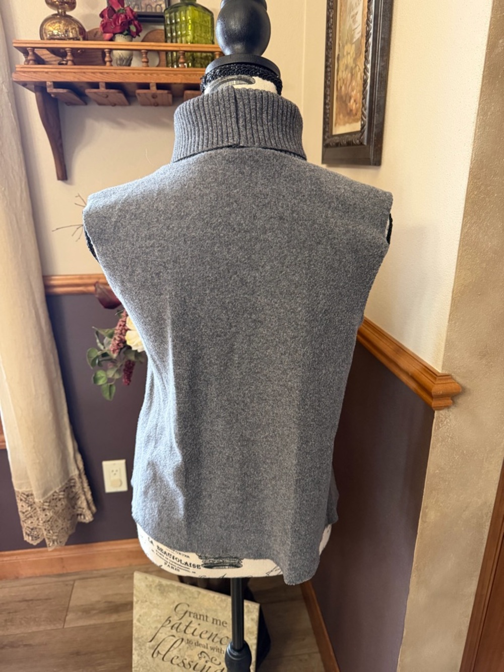 Zara High Collar Sleeveless High Neck Sweater Top - Picture 5 of 7